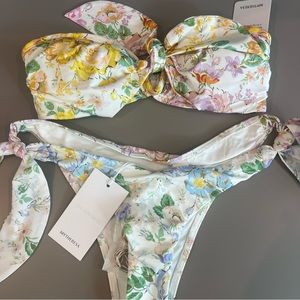 NWT Zimmermann Spliced Floral Bikini. Mytheresa exclusive